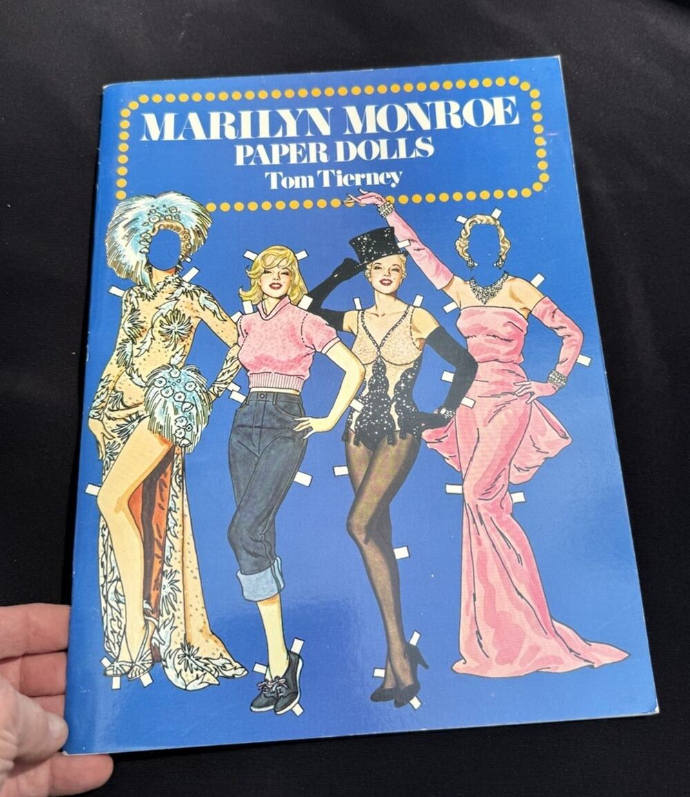 Vintage Marilyn Monroe Dover Paper Doll book by Tom Tierney 1979 Mint